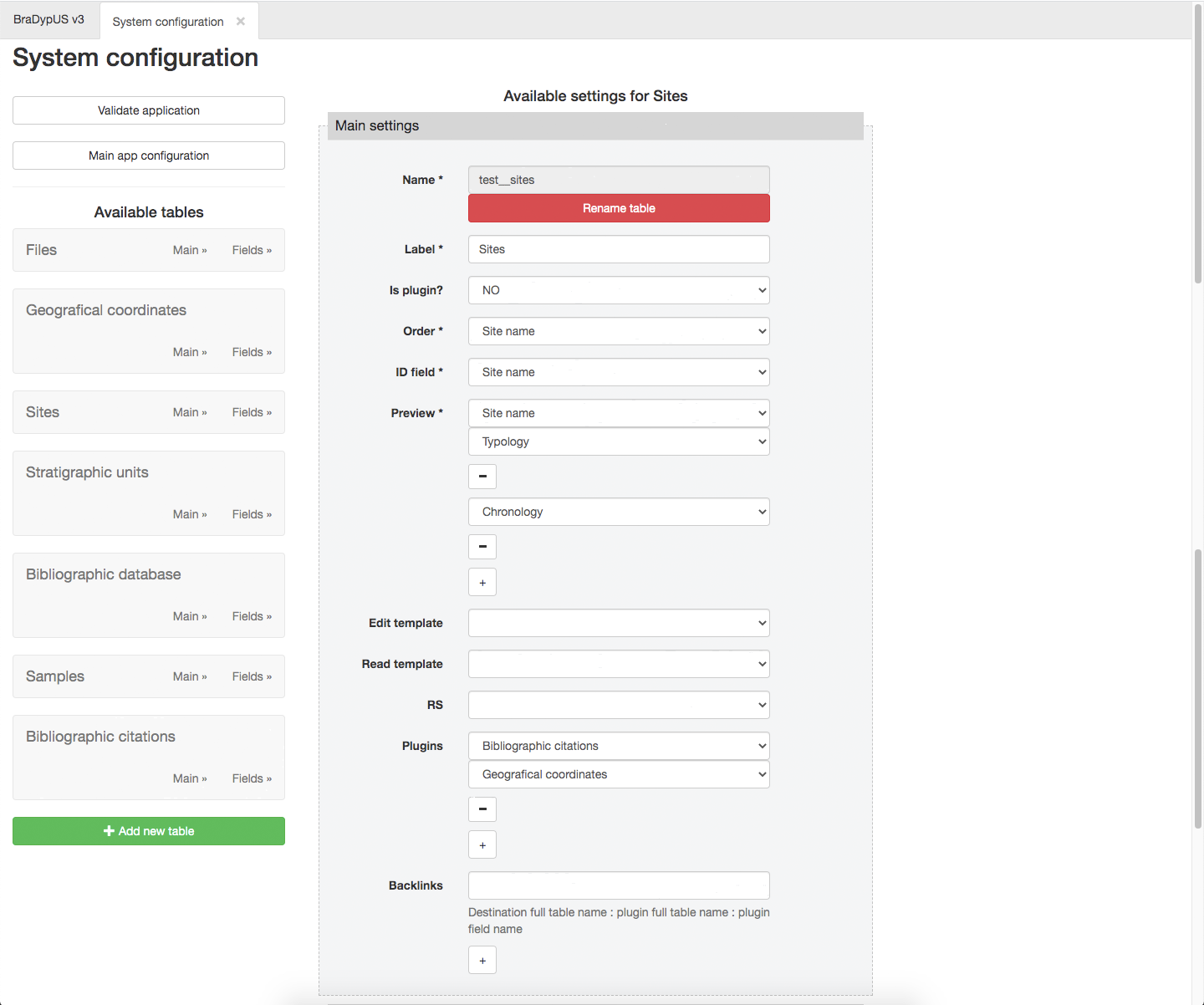 Configuring Destination Tables